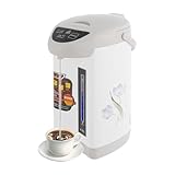 Heißwasserspender, Glühweinkocher 4L Wasserkocher Edelstahl mit Thermostat und Überhitzungsschutz, Heißgetränkeautomat, Heißgetränkespender 750W für Schule, Haus, Büro, Hotel