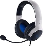 Razer Kaira X Kabelgebundenes Gaming-Headset für Playstation 5,PS5, PS4, PC, Mac, Mobiltelefon: 50 mm Treiber, HyperClear Cardiooid Mic,Memory Foam Kissen,On-Headset Bedienelemente,Weiß,Schwarz