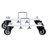 Entgoinggo Halterung für elektrische Heizung, 2 Stück, aus Karbonstahl, für ölgefüllte Heizkörper, mit 360° drehbaren Rollen für einfache Bewegung