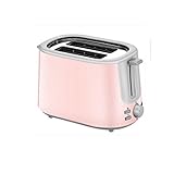 Toaster 2 Scheiben, Auftaufunktion, Aufwärmen, extra breiter Schlitz, kompaktes Brot, bester Prime-Toaster für Brot, Waffeln, kleiner Retro-Toaster