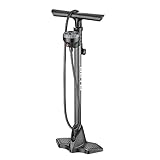 Beto Fahrradpumpe mit Oben positioniertes Manometer, luftpumpe Fahrrad für alle Ventile - Dunlop Ventil, Französisches Ventil, Auto Ventil Hochdruck bis 11 bar/160 psi (CMP-157SGBH1SBYUN, L)