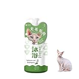 Sphynx Katzen-Shampoo, sanfter Reiniger für die Haut, beruhigend, für Katzen, kontrolliert effektiv das Öl, spendet der Haut Feuchtigkeit, entfernt schwarzes Kinn, Dekontamination des Schwanzes, 500