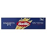 Barilla Pasta Klassische Spaghetti n.5 aus hochwertigem Hartweizen immer al dente, (1 x 1 kg)