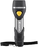 VARTA Taschenlampe mit 5 LEDs inkl. 1x AA Batterien, Day Light Multi LED F10 Leuchte, Taschenleuchte mit Anhänger, Lampe ideal für Haushalt, Angeln, Garage, Notfall, Stromausfall, Outdoor