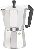 Cucina di Modena Kaffeemaschine: Espresso-Kocher für 9 Tassen, 400 ml, für Gas- & Elektroherde geeignet (Espressokocher für unterwegs, Mokka-Espresso-Kännchen, Camping Wasserkocher)