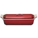 Le Creuset Pastetenform mit Presse aus Steinzeug, 32 cm, 1,4...