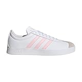 Adidas Damen Vl Court Base Skateboardschuhe, FTWWHT/CLPINK/GREONE, 42 EU