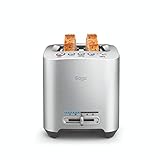 Sage Appliances STA825 the Smart Toast, 2 Scheiben Toaster, Gebürstetes Edelstahl