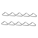 BESTonZON 30 Stück Teiliges Silbernes Trampolin Dreiecksringe aus Verzinktem Wetterbeständige V Ringe für Trampolin Mesh Rostfreie Ersatzteile zur Sicheren Netzbefestigung und Reparatur