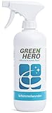 Green Hero Schimmelentferner Chlorfrei 500 ml Anti Schimmel, Sporen & Bakterien Spray zuverlässig chlorfreies schimmelspray für Holz, Mauerwerk, Tapeten, Kacheln, Polster,Teppiche, Gardinen uvm.