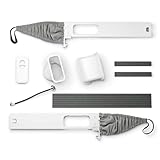 AEG AWKIT5 Premium Window Kit/schnelle Installation/Fensterabdichtungs-Set/effiziente Kühlung/energiesparend/passend für alle portablen Klimageräte mit 15 cm Schlauchdurchmesser/grau-weiß