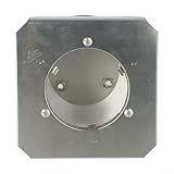 Honseadek Terrassenheizstrahler aus Edelstahl, 7-teilig, Ersatzstrahler, 4-seitig, Pyramidenheizung, brennende Heizung, 304 Stahl, doppelte Abdeckung, Netzsockel, Durchmesser 10 cm