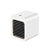 JINGA Klimaanlage Verbesserter Luftbefeuchter Luftkühler Air USB Mini Portable Mute Fans Tischventilator Wasserkühlung (White, One Size)