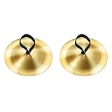 Fingerzimbeln Messing - Fingerzimbeln mit elastischem Band für Bauchtanz - Musikinstrument für Tänzer - Für Kinder & Erwachsene bei Party & Tanz