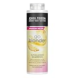 John Frieda Go Blonder Shampoo - Vorteilsgröße: 500 ml - Aufhellend - Haartyp: blond, blondiert - Kabinettgröße