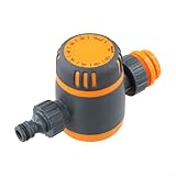 Batterie Garten Bewässerungsuhr mit manuellem Drehknopf, benutzerdefinierte Bewässerungsdauer bis zu 120 Minuten, für Outdoor-Schlauchbewässerungssysteme