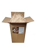 Naturling Holzwolle - 1kg Füllmaterial für Pakete Geschenkkorb naturbelassenes Ostergras Geschenkdekoration Deko Stroh (1 kg Holzwolle) wie Sisal und Bast. 1000 gramm