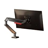Monitorarme, einzelne Monitorhalterung, pneumatische Feder, Vollaluminiumarm für max. 81,3 cm Bildschirme, hält 2 - 10 kg Schreibtischzubehör (schwarz)