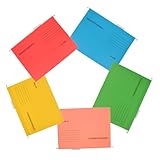 HOMSFOU 5 Stück Fünfteiliger Hängeordner für Dokumente Bunter Aktenordner Multifunktional für Quittungen Rechnungen und Karten für Büro Schule und Zuhause