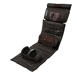 Massageauflage mit Wärmefunktion, Multifunktionale Elektrische Massagematte für Rücken, Nacken, Beine & Füße am Bürostuhl, Sofa oder Bett, 9 Intensitätsstufen, Timer, für Erwachsene & Senioren