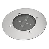 Smartwares Carlo-Bodenstrahler rund – Solarbetrieben – Tag/Nacht-Sensor