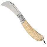 Berry&Bird Hawkbill Pruner Knife, klappbares Taschenmesser, Veredelungsmesser mit Edelstahlklinge, Garten Knospenmesser Ernte Multi Schneidwerkzeug für Pilz Sträucher Zweige, Knospen Veredelung