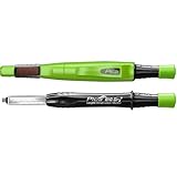 Pica BIG Dry Zimmermannsbleistift nachfüllbar I Strapazierfähiger Tieflochmarker I Druckmechanik Stift mit Minenvorschub I Bohrlochmarker mit Minenschärfer I Bleistift Baustelle mit 2x5mm Minen