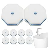 Toilettenbürstenkopf Nachfüllung - Toilettenreiniger Schrubben Bubble WC Stick Nachfüllung - Toilettenreiniger Toilettenstab Nachfüllschwamm Köpfe Ersatzkopf Nachfüller für Waschbecken, Glas