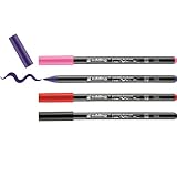 edding 4200 Porzellanpinselstift - bunte Farben - 4 Stifte - Pinselspitze 1-4 mm - Filzstift zum Beschriften, Dekorieren von Keramik Porzellan - spülmaschinenfest lichtechte Tinte, schnell trocknend