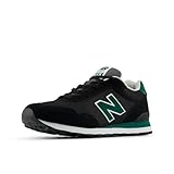 New Balance Herren 515 Sneaker, Schwarz/Grün, 42.5 EU