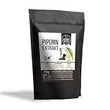 Schwarzer Pfeffer Extrakt | 50g Pulver davon 10g Piperin Extrakt (95%) und 40g Reismehl (natürlicher Füllstoff) 100% vegan & in Deutschland abgefüllt (50g)