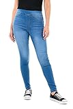 M17 Damen 5056242803546 Jeans Jeggings Skinny Fit Klassische lässige Baumwollhose Hose mit Taschen (12, Mid Wash Blue), 40