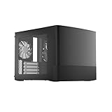 Fractal Design Node 804 - Black - Compact Computer Case - mATX - High Airflow - Modular Interior - 3X Fractal Design Silent R2 120mm Fans Included - Water-Cooling Ready - USB 3.0 -Window Side Panel