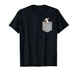 Kuh in Brusttasche T-Shirt