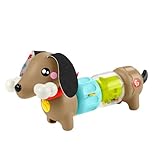 Fisher-Price Baby-Sensorikspielzeug FP Pets Klicken & Drehen Aktivitätshündchen mit feinmotorischen Aktivitäten für Babys ab 6 Monaten, HTW91