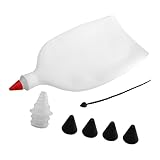 Sharplace Spritzbeutel mit Tüllen und Verschluss, Küchenwerkzeug, Spritzbeutel-Ersatzkopf für Hobbybäcker, Backen, Dekorieren, Schokoladengarnieren, Schwarze Spitzen