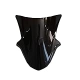 CNMVCJSAR Motorrad-Windabweiser Schwarz Motorrad ABS Windschutzscheibe Verkleidung Windschutzscheibe Double Bubble Screen Für Kawasaki Für Ninja ZX10R 11-15 14 13 12 Motorrad Windschild