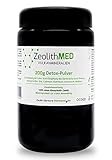 Zeolith MED® Detox-Pulver 200 g im Violettglas, CE zertifiziertes Medizinprodukt