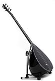 Schwarzer Saz mit langem Hals und integriertem Tonabnehmer, handgefertigtes türkisches Instrument