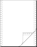 91200 Endlospapier 2-fach, 12 Zoll x 240 mm (A4 hoch), 52/52 g, 1000 Sätze LP, SD