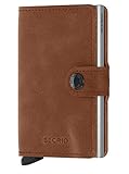 Secrid Unisex Miniwallet Reisezubehör-Kartenhalter im Umschlagformat, Cognac-Silver