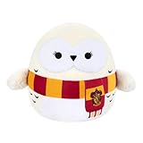 Squishmallows SQWB00466 - Harry Potter Hedwig mit Schal 25 cm, offizielles Jazwares Plüsch, superweiches Kuscheltier