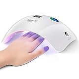 SUNUV UV LED Nagellampe für Gelnägel mit 30, 60, 99s Timer-Einstellungen, Automatischer Infrarotsensor, LCD-Display, Geeignet für Zuhause und Salon,Geschenk zu Valentinstag für Frauen