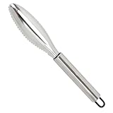 NIRJIK Fischentschupper Edelstahl Fischschupper, Entschupper für Fisch, Fischschuppen Entferner, Reinigung Schäler Fischentschupper Sägezahn Fisch Entschupper Werkzeug für Küche Meeresfrüchte Märkte