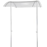 bellissa 90470 – Tomatendach RAPIDO – Höhenverstellbares Schutzdach für Tomaten – Aluminium – 119 x 115 x 130 bis 225 cm