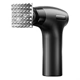 QOXEZY Elektrischer Fleischklopfer mit leistungsstarkem Motor, abnehmbarer Kopf aus 304 Edelstahl, vielseitiges Fleischhammer, Gadget zum Zartmachen von Rindfleisch, Huhn, Steak, hygienisches, leicht