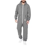 Basisstoff Sheesh Herren Jumpsuit Dunkelgrau Gr. L