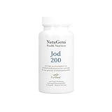 NatuGena Jod 200 μg natürliches und hochwertiges Jod pro Kapsel, nachhaltig geerntetet aus Seetang, 120 Kapseln (120 Tage Packung)