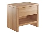 Erst-Holz® Nachttisch Buche Nachtkästchen Bettkommode Nachtschrank mit Schublade 90.20-K39