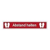 stempel-fabrik – Bodenaufkleber 'Abstand halten' –...